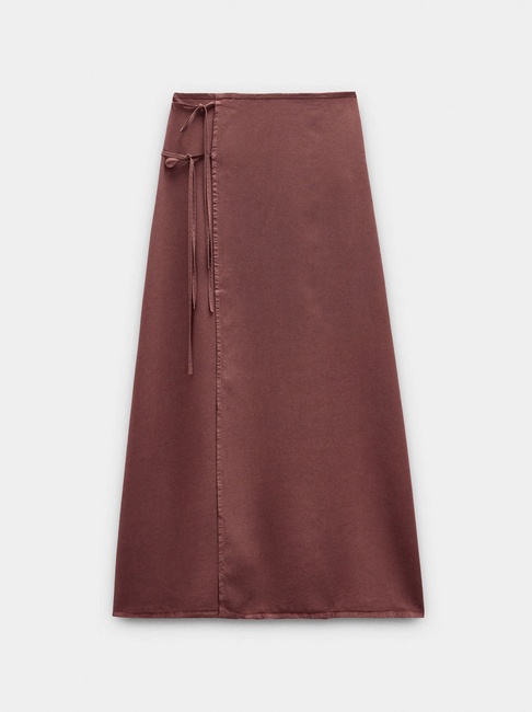 Жіноча коричнева спiдниця Parfois артикул 234108 _DB FW2025 Фото ракурс 3 - Жіноча коричнева спiдниця Parfois артикул 234108 _DB FW2025