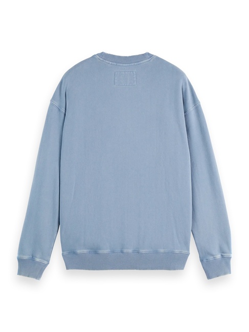 Чоловічий блакитний світшот SCOTCH & SODA артикул 181705 410 FW2025 Фото ракурс 6 - Чоловічий блакитний світшот SCOTCH & SODA артикул 181705 410 FW2025