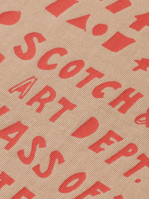 Фото ракурс 7 - Чоловіча бежева футболка SCOTCH & SODA артикул 181703 260 FW2025