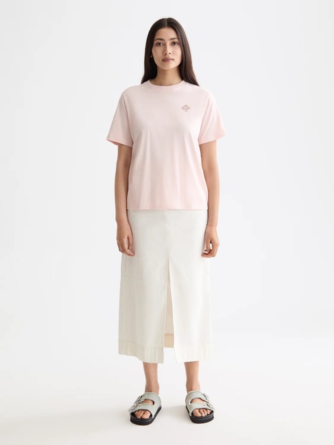 Фото ракурс 3 - Жіноча рожева футболка SCOTCH & SODA артикул U9A00812T U634 FW2025