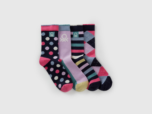 Фото ракурс 1 - Разноцветные носки Benetton для мальчиков артикул 6AO30704E 905 25A