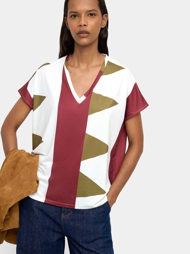 Фото ракурс 1 - Жіноча різнокольорова блузка Parfois артикул 240931 _BU FW2025