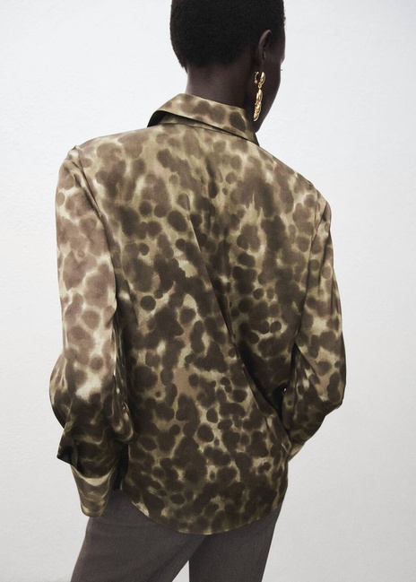 Фото ракурс 2 - Жіноча коричнева сорочка Mango артикул 17085813 30 1 season