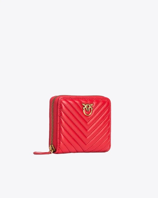Женский красный кошелёк Pinko артикул 100249-A0GK R30Q FW2025 Фото ракурс 3 - Женский красный кошелёк Pinko артикул 100249-A0GK R30Q FW2025