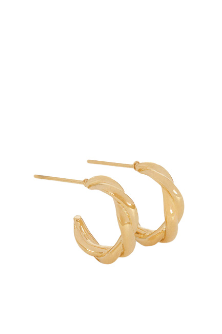 Жіночі золоті сережки Parfois артикул 189011 _GD FW2025 Фото ракурс 3 - Жіночі золоті сережки Parfois артикул 189011 _GD FW2025