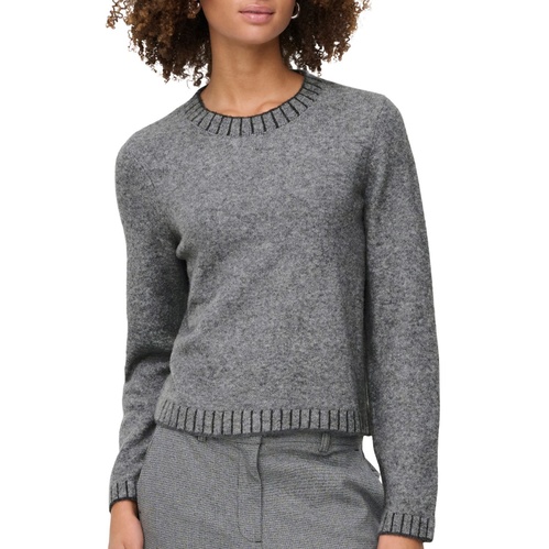 Фото ракурс 1 - Жіночий сірий светр Only артикул 15350496 Medium Grey Melange FW2025