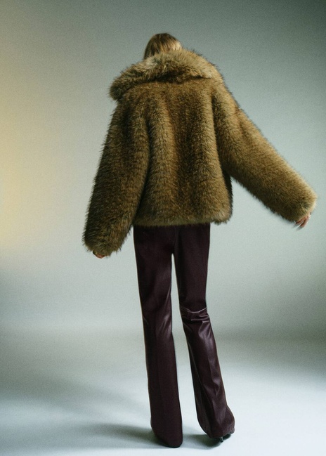 Фото ракурс 2 - Женские бордовые брюки Mango артикул 17097803 77 1 season