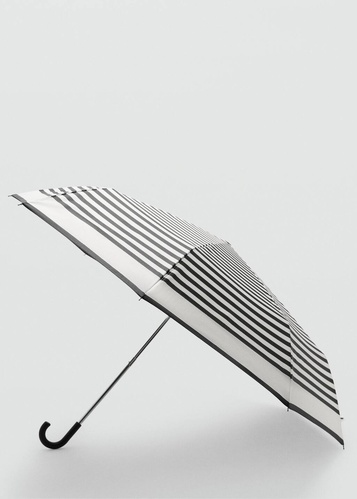 Фото ракурс 1 - Женский черный зонт Mango артикул 27081176 99 2 season