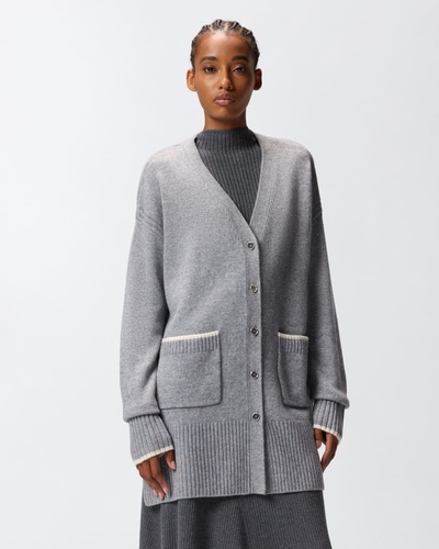 Фото ракурс 1 - Жіночий сірий кардиган Pinko артикул 105451-A2Q9 II2 FW2025