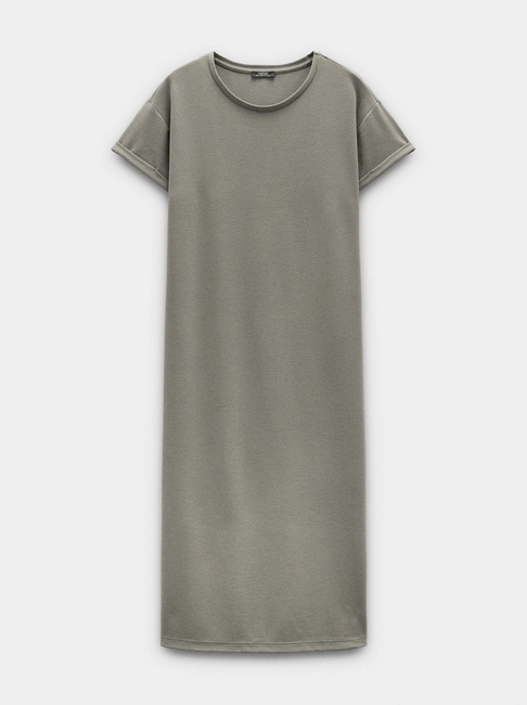 Женское зеленое платье Parfois артикул 241339 _KK FW2025 Фото ракурс 4 - Женское зеленое платье Parfois артикул 241339 _KK FW2025