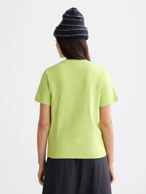 Фото ракурс 2 - Жіноча зелена футболка SCOTCH & SODA артикул U9A00816T U359 FW2025