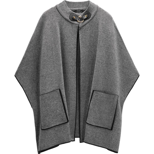 Фото ракурс 2 - Жіноче сірe пончо Parfois артикул 237702 _GY FW2025