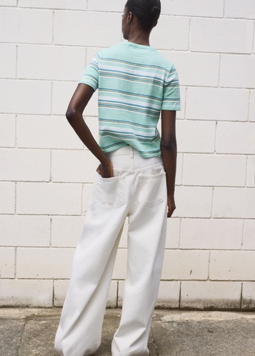 Фото ракурс 2 - Жіночий бірюзовий джемпер Mango артикул 17071261 41 1 season