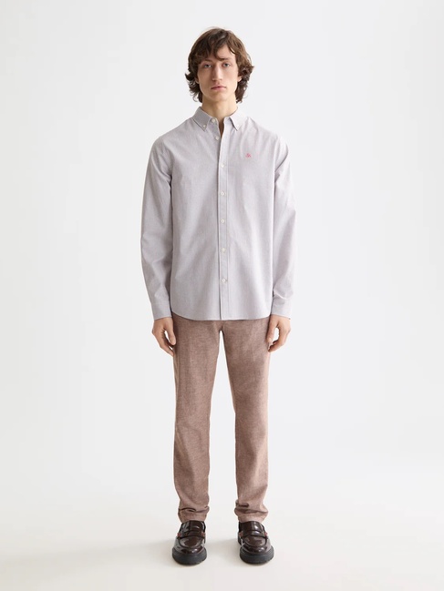 Фото ракурс 3 - Чоловіча коричнева сорочка SCOTCH & SODA артикул 181231 210 FW2025