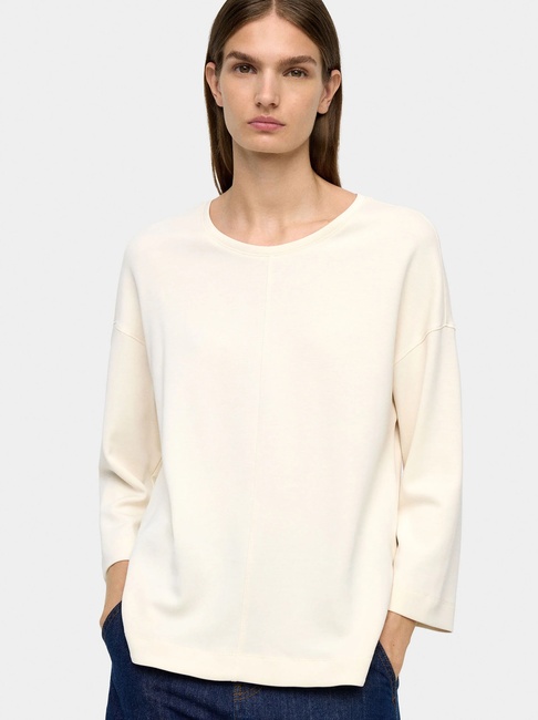 Женский молочный свитшот Parfois артикул 241575 _EC FW2025 Фото ракурс 1 - Женский молочный свитшот Parfois артикул 241575 _EC FW2025