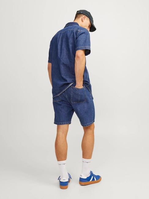 Фото ракурс 2 - Чоловічі сині шорти Jack & Jones  артикул 12250090 Blue denim SS2024