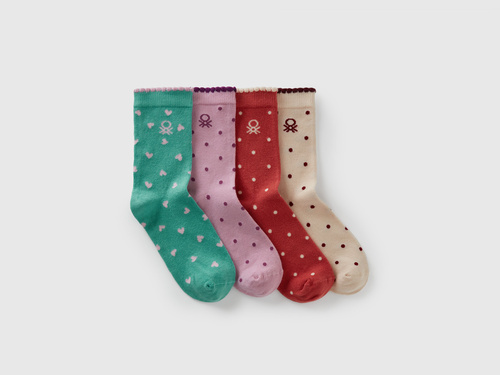 Фото ракурс 1 - Різнокольорові шкарпетки Benetton для хлопчиків артикул 6AO30704E 901 25A