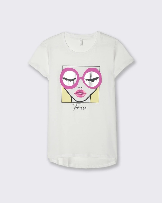 Фото ракурс 3 - Жіноча біла футболка Piazza Italia артикул 50031 VAR 1 SS2025