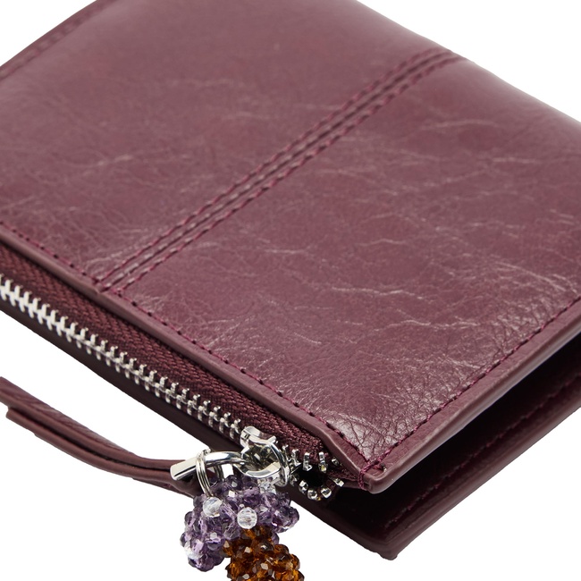 Жіночий бордовий гаманець Parfois артикул 243532 _BU SS2026 Фото ракурс 3 - Жіночий бордовий гаманець Parfois артикул 243532 _BU SS2026