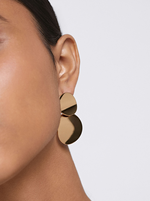 Фото ракурс 4 - Жіночі золоті сережки Parfois артикул 197583 _GD SS2025