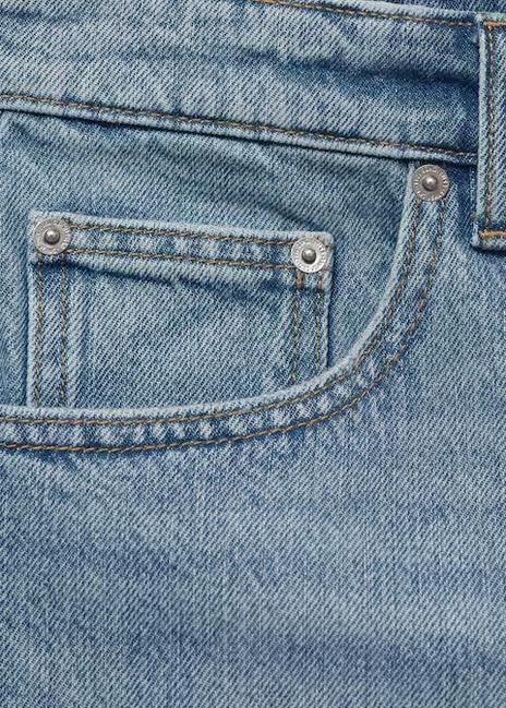 Фото ракурс 5 - Женские синие шорты Mango артикул 17051210 TM 1 season