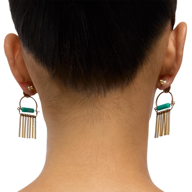 Жіночі золоті сережки Parfois артикул 237466 _GN FW2025 Фото ракурс 3 - Жіночі золоті сережки Parfois артикул 237466 _GN FW2025