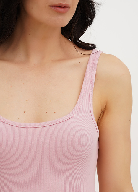 Женская розовая майка EQUILIBRI артикул W211 015 000 Pink SS2025 Фото ракурс 4 - Женская розовая майка EQUILIBRI артикул W211 015 000 Pink SS2025