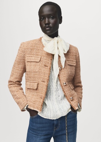 Фото ракурс 1 - Жіночий бежевий жакет Mango артикул 17077140 09 1 season