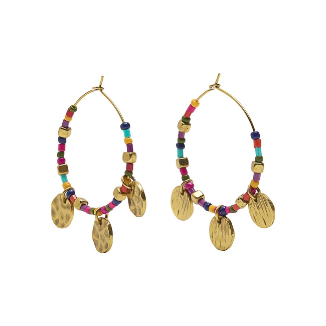 Жіночі різнокольорові сережки Parfois артикул 234929 _BM FW2025 Фото ракурс 2 - Жіночі різнокольорові сережки Parfois артикул 234929 _BM FW2025