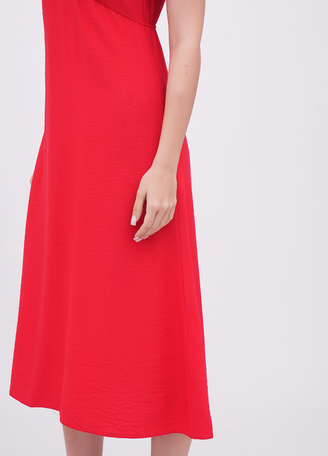 Фото ракурс 4 - Жіноча червона сукня EQUILIBRI артикул W452 044 001 Red SS2026