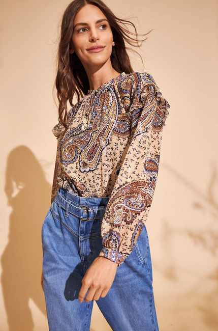 Фото ракурс 2 - Женская желтая блузка Orsay артикул 664022 165000 65