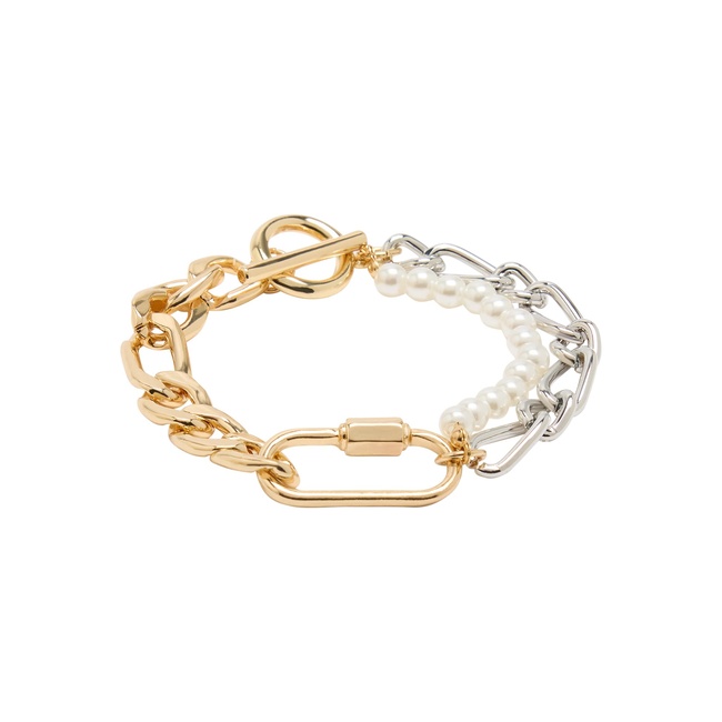 Фото ракурс 1 - Жіночий золото-срібний браслет Parfois артикул 239460 _MM FW2025