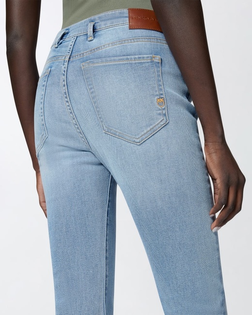 Фото ракурс 3 - Женские голубые джинсы Pinko артикул 100166-A2EL PJM SS2025