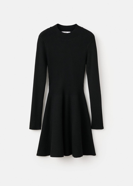 Женское черное платье Mango артикул 17077779 99 1 season Фото ракурс 4 - Женское черное платье Mango артикул 17077779 99 1 season