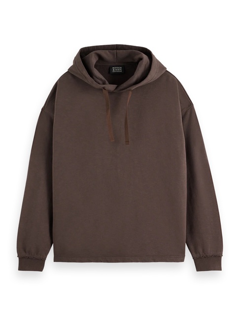 Чоловіче коричневe худі SCOTCH & SODA артикул 181278 201 FW2025 Фото ракурс 5 - Чоловіче коричневe худі SCOTCH & SODA артикул 181278 201 FW2025