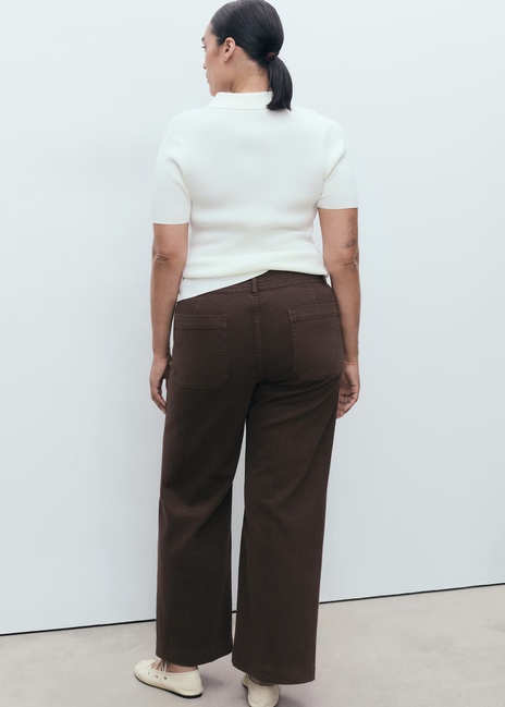 Фото ракурс 4 - Женские коричневые джинсы Mango артикул 17074112 32 1 season