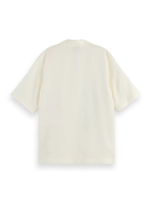 Фото ракурс 6 - Женская молочная рубашка SCOTCH & SODA артикул U9A00705T U133 SS2025