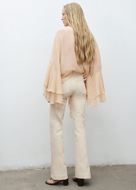 Фото ракурс 5 - Жіночі молочні джинси Mango артикул 17084090 05 1 season