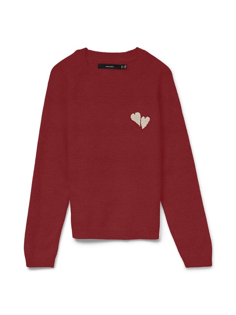 Фото ракурс 4 - Жіночий бордовий джемпер Vero Moda артикул 10331423 Syrah FW2025