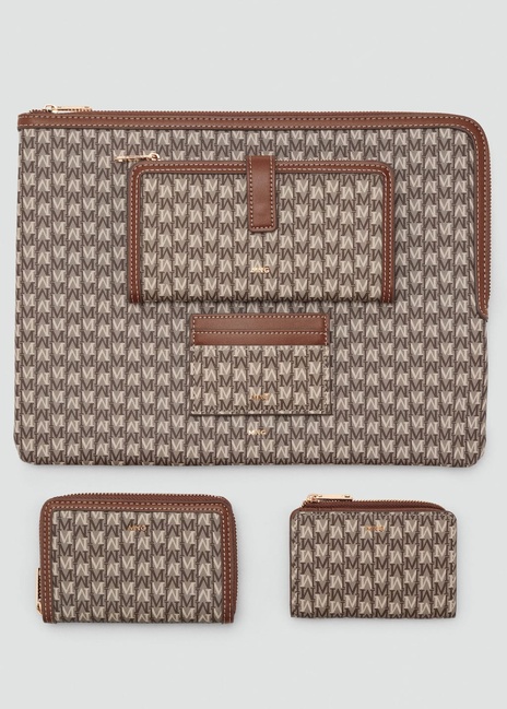 Фото ракурс 4 - Жіночий коричневий гаманець Mango артикул 17074128 CU 1 season