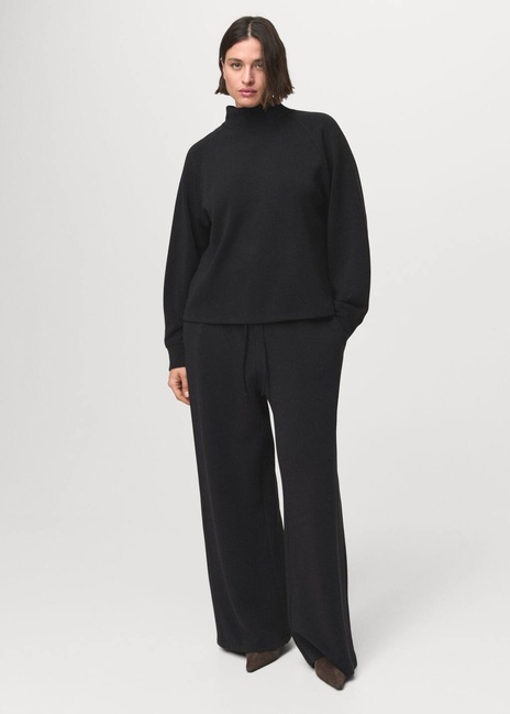 Фото ракурс 5 - Жіночі чорні брюки Mango артикул 17085812 99 1 season