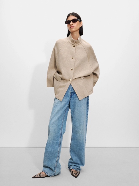 Фото ракурс 4 - Жіноче коричневe пончо Parfois артикул 224828 _CA FW2025