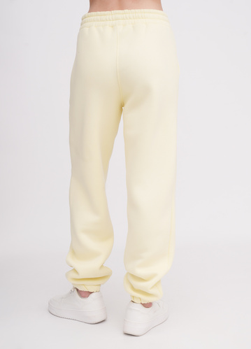 Фото ракурс 2 - Жіночі жовті штани EQUILIBRI артикул W291 049 200 Light yellow FW2025