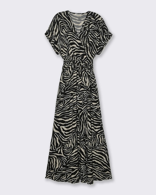 Фото ракурс 3 - Жіноча молочно-чорна сукня Piazza Italia артикул 50897 VAR 1 SS2025