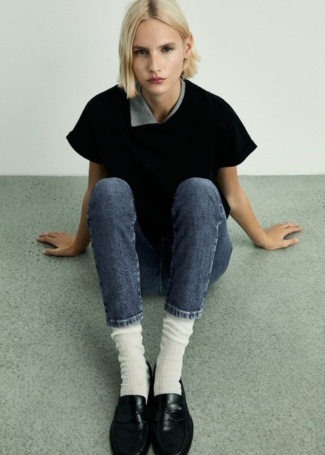 Фото ракурс 5 - Женские синие джинсы Mango артикул 87020452 TO 8 season