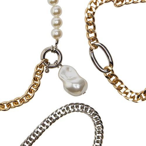 Фото ракурс 2 - Жіноче золото-срібнe намисто Parfois артикул 239547 _MM FW2025