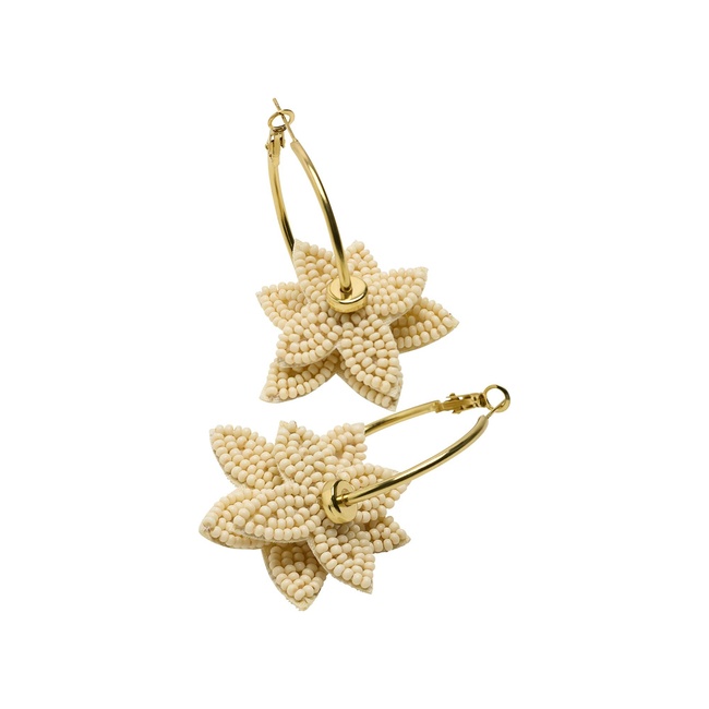 Фото ракурс 2 - Жіночі білі сережки Parfois артикул 235138 _WT FW2025