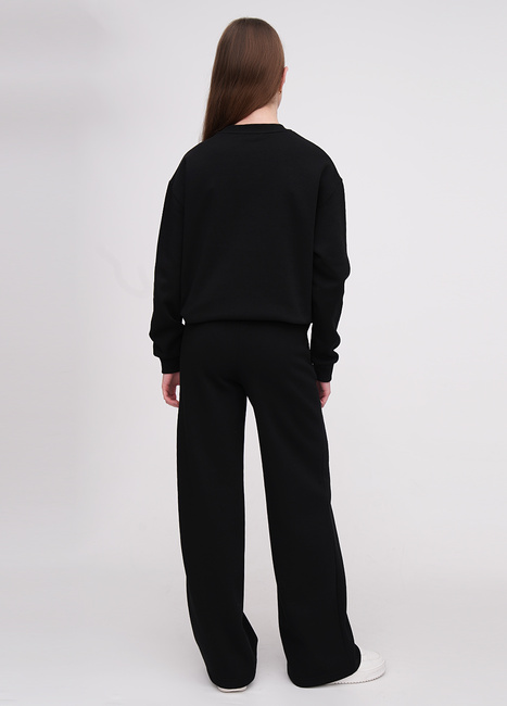 Фото ракурс 4 - Жіночі чорні штани EQUILIBRI артикул W291 052 200 Black FW2025