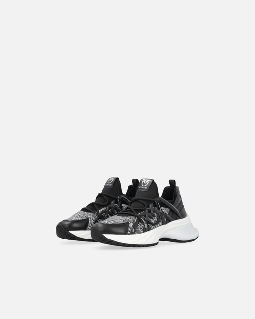 Фото ракурс 1 - Жіночі чорні кросівки Pinko артикул SS0023-T014 ZI4 FW2025