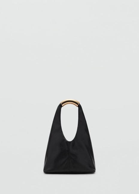 Женская черная сумка Mango артикул 17004452 99 1 season Фото ракурс 2 - Женская черная сумка Mango артикул 17004452 99 1 season